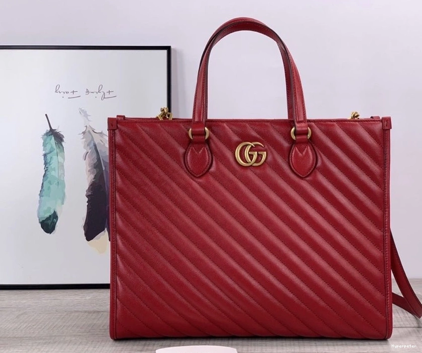 Hyper Peter GUCCI GG tote Marmont medium bag 0824